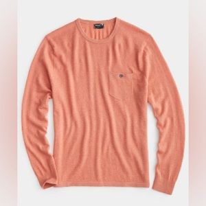 Todd Snyder Cashmere Pocket Tee sweater in Tuscan Terracotta